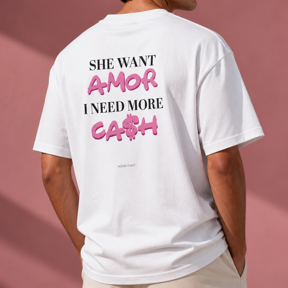 T-shirt - More cash - Oversize